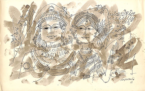 Laxman Pai - Rama and Sita